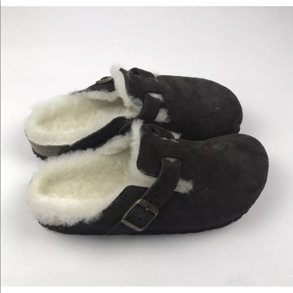 birkenstock clogs fur